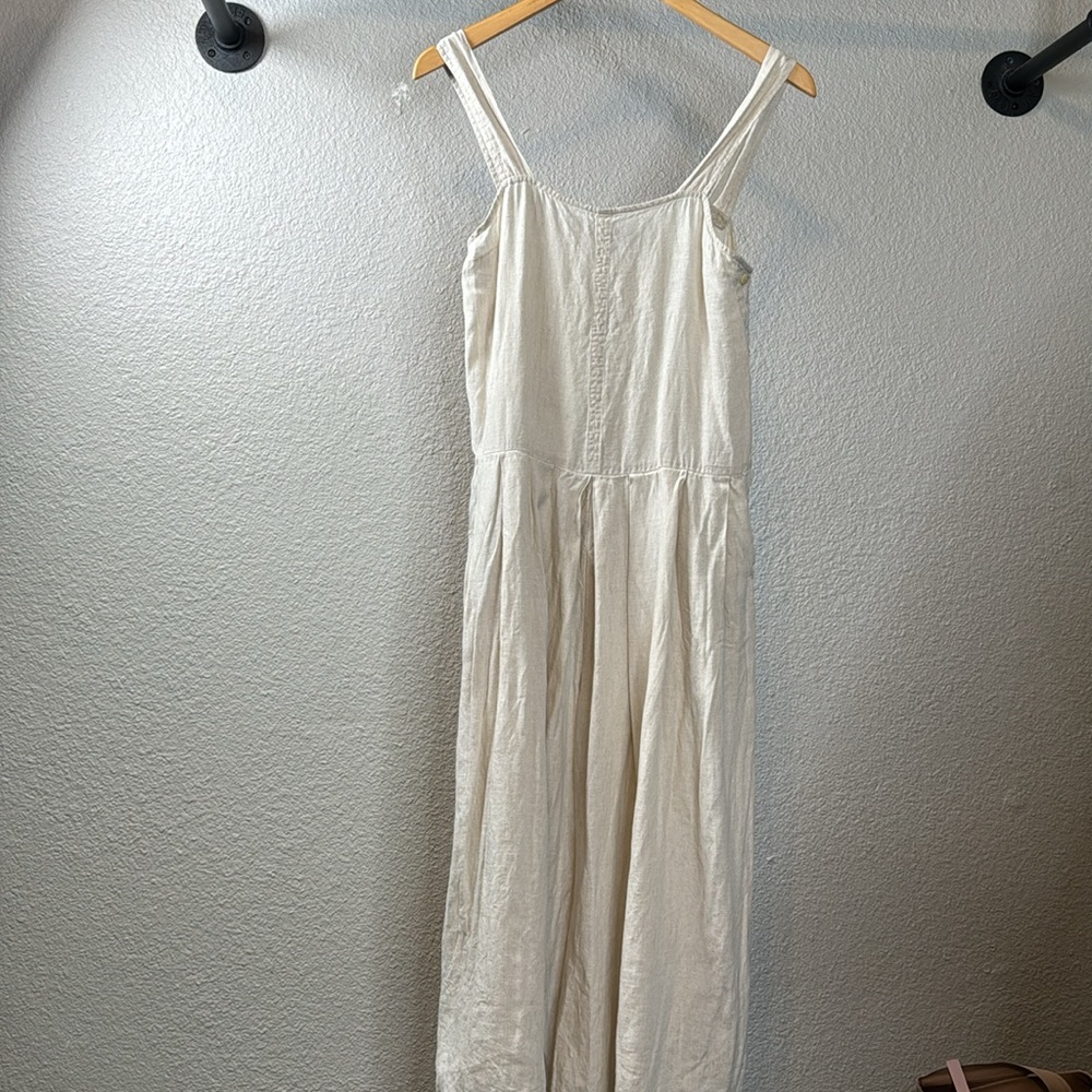 Rachel Comey Costello Linen Jumpsuit in Oat Size 2